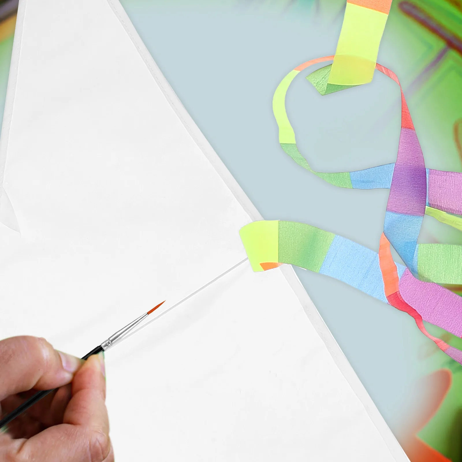 DIY Blank Kite for Kids 30M Line Small Wire Board Interactive Drawing Fabric Painting Toy Art Supplies Kit Mini Triangle Shape
DIY Blank Kite for Kids 30M Line Small Wire Board Interactive Drawing Fabric Painting Toy Art Supplies Kit Mini Triangle Shape