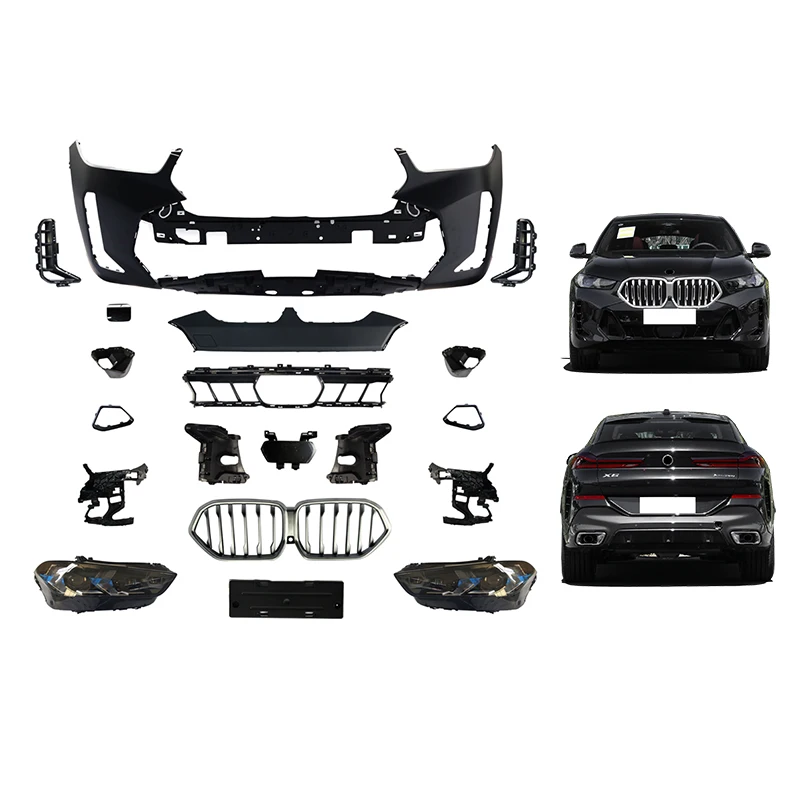 BR Modification Club Old To New Front Bumper PP Headlight Front Grille Body Kit For X6 G06 LCI 2019 2020 2021 2022 To X6 2023 M-
BR Modification Club Old To New Front Bumper PP Headlight Front Grille Body Kit For X6 G06 LCI 2019 2020 2021 2022 To X6 2023 M-