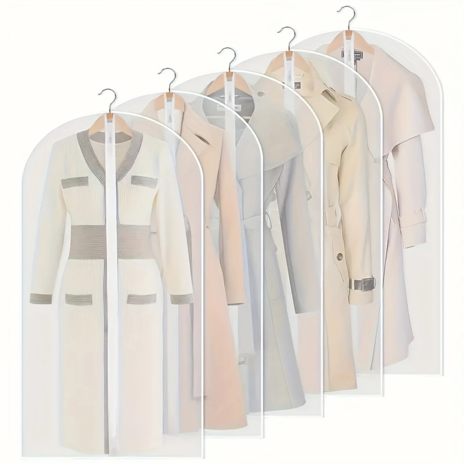 15 Pcs Transparent Garment Bags, Suit Dust Cover, Hanging Clothes For Shirts, Suits, Dresses, Coats, Portable Dustproof Wardrob
15 Pcs Transparent Garment Bags, Suit Dust Cover, Hanging Clothes For Shirts, Suits, Dresses, Coats, Portable Dustproof Wardrob