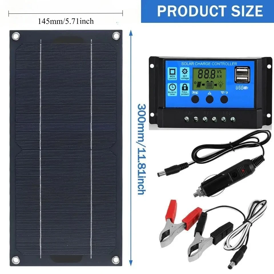 6W 60W 600W With 10A Charge Controller Waterproof Portable RV Car Caravan Camping Off Grid Monocrystalline Solar Panel Kit
6W 60W 600W With 10A Charge Controller Waterproof Portable RV Car Caravan Camping Off Grid Monocrystalline Solar Panel Kit