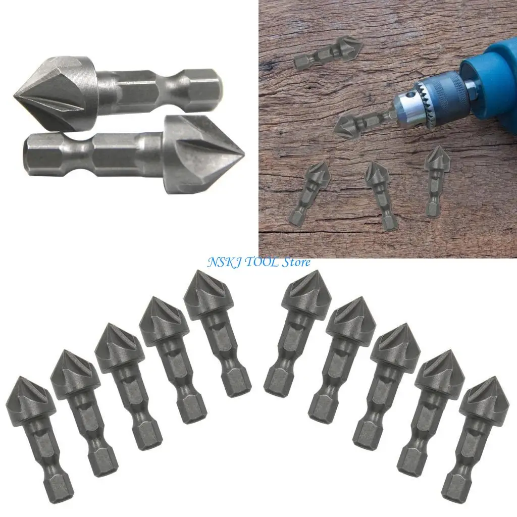 L8RC Carbon Steel 5 Chamfering Cutter Chamfer Drill Bit for Hole Opening 5 Pack
L8RC Carbon Steel 5 Chamfering Cutter Chamfer Drill Bit for Hole Opening 5 Pack