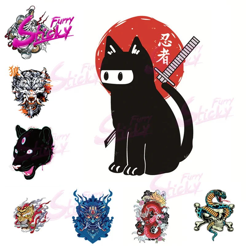 Furry Sticky Japanese Samurai Cat Squint Sticker JDM Ronin Decal Motorcycle Personality Helmet Sticker Reflective Sticker
Furry Sticky Japanese Samurai Cat Squint Sticker JDM Ronin Decal Motorcycle Personality Helmet Sticker Reflective Sticker