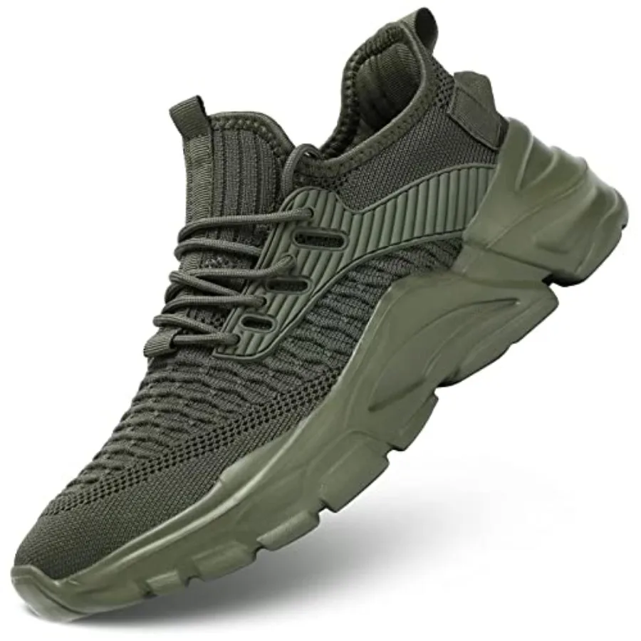 Srenket Men's Running Shoes, Non Slip, Breathable, Lightweight Fashion Sneakers, Slip Resistant Athletic Sports Walking Gym Wor
Srenket Men's Running Shoes, Non Slip, Breathable, Lightweight Fashion Sneakers, Slip Resistant Athletic Sports Walking Gym Wor