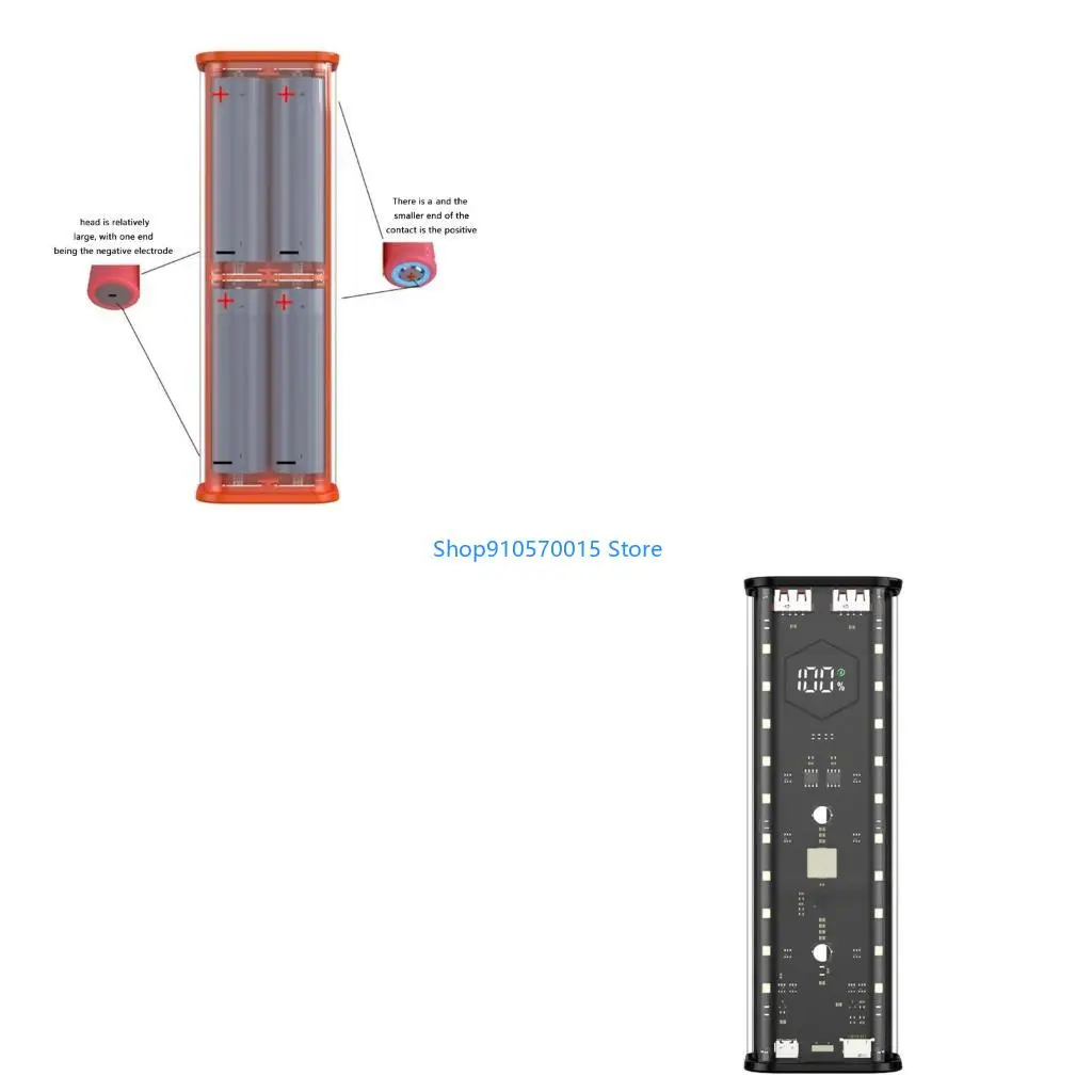 B95C Настраиваемый корпус блока питания 4x21700, поддержка быстрой зарядки, USB-подключения, блок питания, не требует сварки
B95C Настраиваемый корпус блока питания 4x21700, поддержка быстрой зарядки, USB-подключения, блок питания, не требует сварки