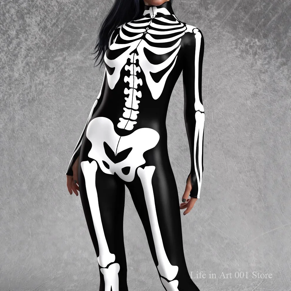 Women Boss Skeleton Bodysuit Halloween Cosplay Costume Carnival Steampunk Artistic Sexy Skull Jumpsuit Performance Zentai Suit
Women Boss Skeleton Bodysuit Halloween Cosplay Costume Carnival Steampunk Artistic Sexy Skull Jumpsuit Performance Zentai Suit