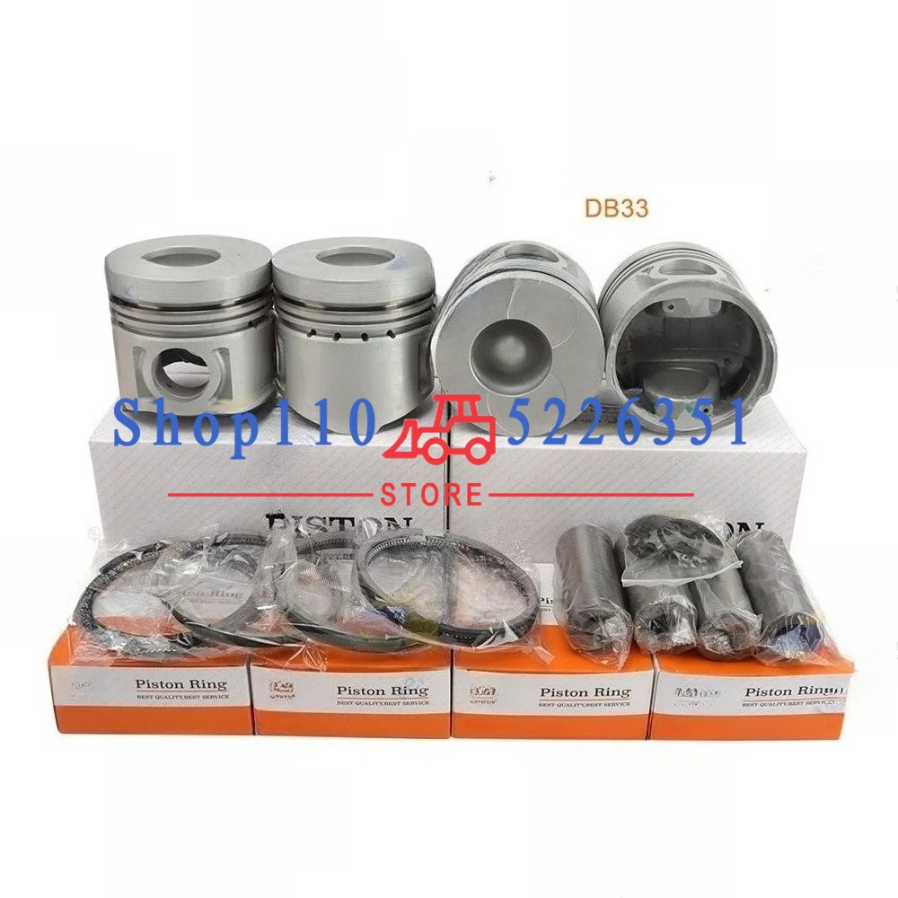 65.02501-0206 102*3+2.5+5mm For Doosan DB33 DB33A Overhaul Rebuild Kit Piston Rings Cylinder Liner Set Engine Parts
65.02501-0206 102*3+2.5+5mm For Doosan DB33 DB33A Overhaul Rebuild Kit Piston Rings Cylinder Liner Set Engine Parts