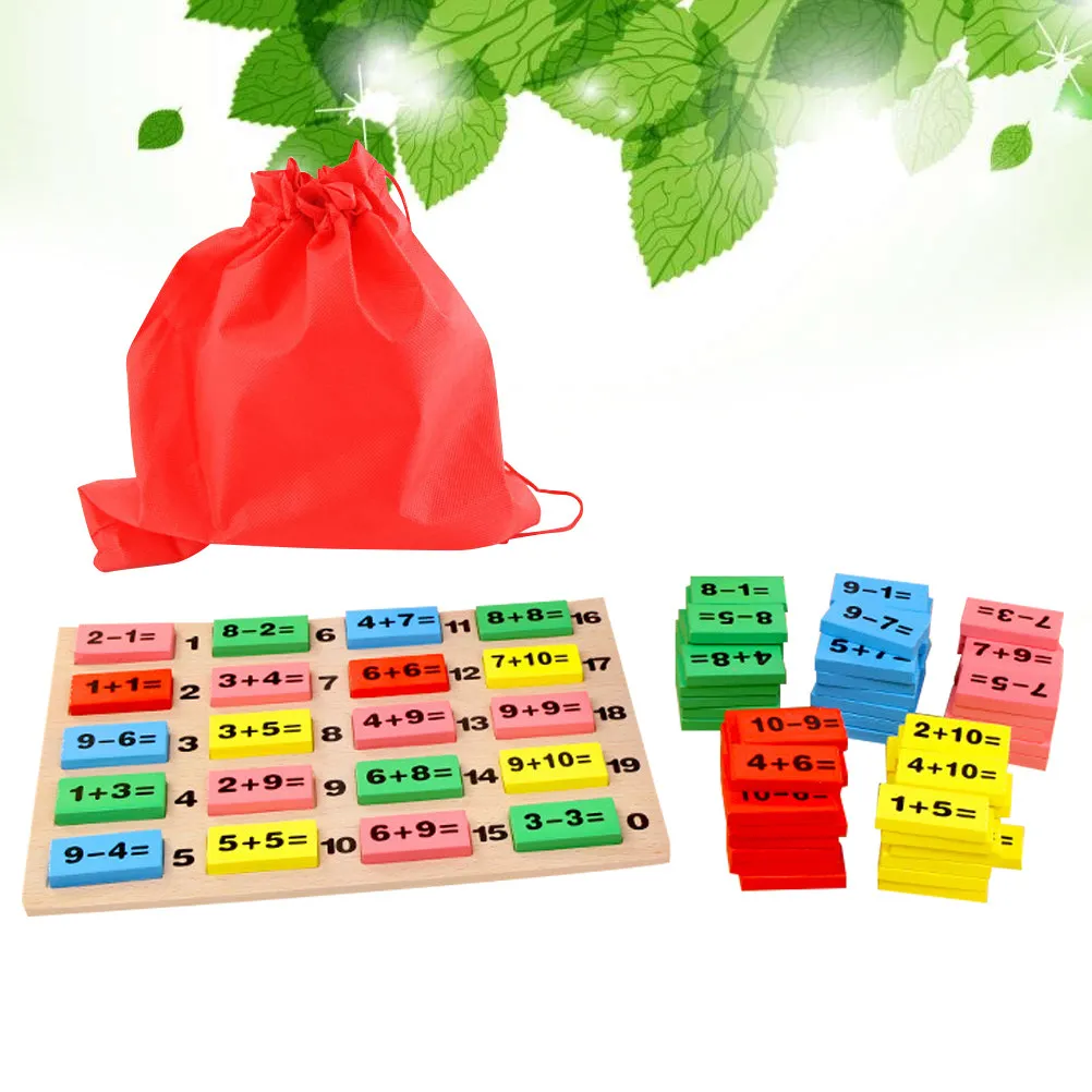 1Set Early Education Arithmetic Dominoes Wooden Blocks Set Math Learning Game for Children Operational Cognitive Development
1Set Early Education Arithmetic Dominoes Wooden Blocks Set Math Learning Game for Children Operational Cognitive Development