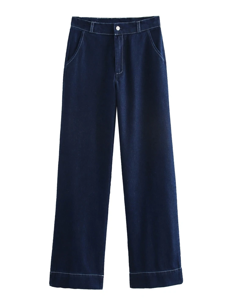 OUROPEAN ZTATION 2025 Spring New Woman's Commuting Button Denim Long Pants Jeans Chic Woman Bottoms Ruffles Pockets High Waist
OUROPEAN ZTATION 2025 Spring New Woman's Commuting Button Denim Long Pants Jeans Chic Woman Bottoms Ruffles Pockets High Waist
