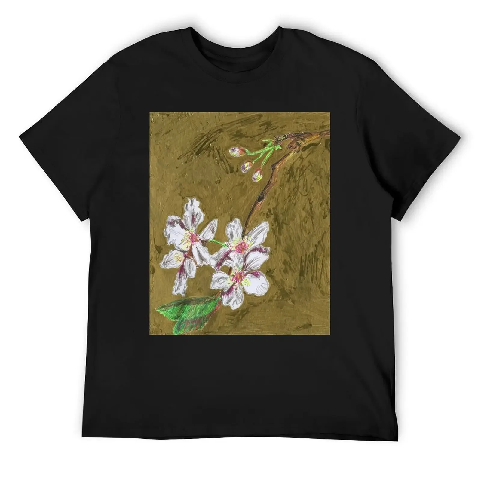Ephemeral White Cherry Blossom on Gold T-Shirt tops quick-drying t shirts for men pack
Ephemeral White Cherry Blossom on Gold T-Shirt tops quick-drying t shirts for men pack