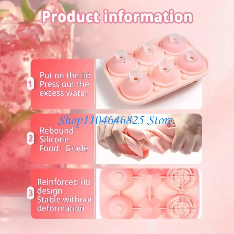 6 Cavity Rose Ice Cubes Tray High Efficiency Silicone Round Ice Ball Maker for Creative Drink and Parties Kitchen Tool
6 Cavity Rose Ice Cubes Tray High Efficiency Silicone Round Ice Ball Maker for Creative Drink and Parties Kitchen Tool