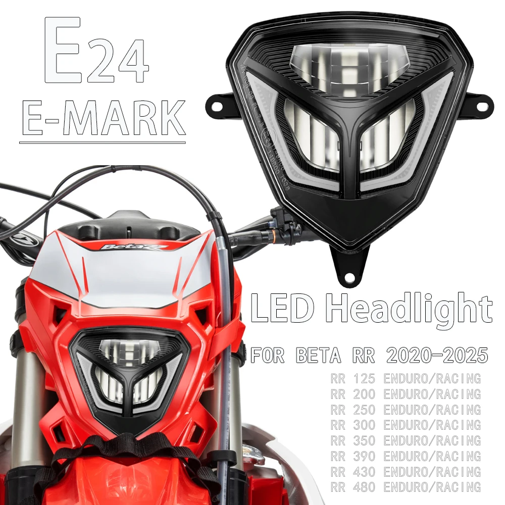 LED Headlight Headlamp For Beta RR 125 200 250 300 350 390 430 480 Xtrainer 2020-2025 Enduro Racing Motorcycle Head Light Lamp
LED Headlight Headlamp For Beta RR 125 200 250 300 350 390 430 480 Xtrainer 2020-2025 Enduro Racing Motorcycle Head Light Lamp