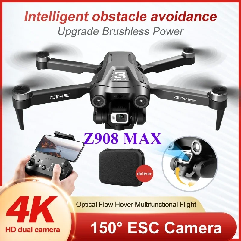 Z908 Pro Max Drone Professional 8K GPS Dual HD Aerial Photography FPV Brushless Obstacle Avoidance Quadcopter 9000M
Z908 Pro Max Drone Professional 8K GPS Dual HD Aerial Photography FPV Brushless Obstacle Avoidance Quadcopter 9000M