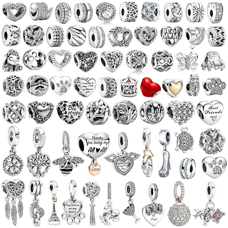 925 Sterling Silver Heart Circular Animal Beads FIT Original Pandora Charm Bracelet Women DIY Fashion Silver 925 Jewelry Making
925 Sterling Silver Heart Circular Animal Beads FIT Original Pandora Charm Bracelet Women DIY Fashion Silver 925 Jewelry Making