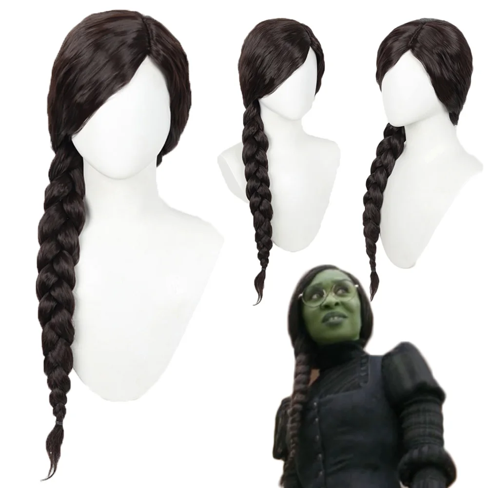 Fancy Dress Witch Elphaba Wigs For Women 2024 Movie Wiked Cosplay For Women Costume Accessories Long Braid Hair Adult Woman Prop
Fancy Dress Witch Elphaba Wigs For Women 2024 Movie Wiked Cosplay For Women Costume Accessories Long Braid Hair Adult Woman Prop
