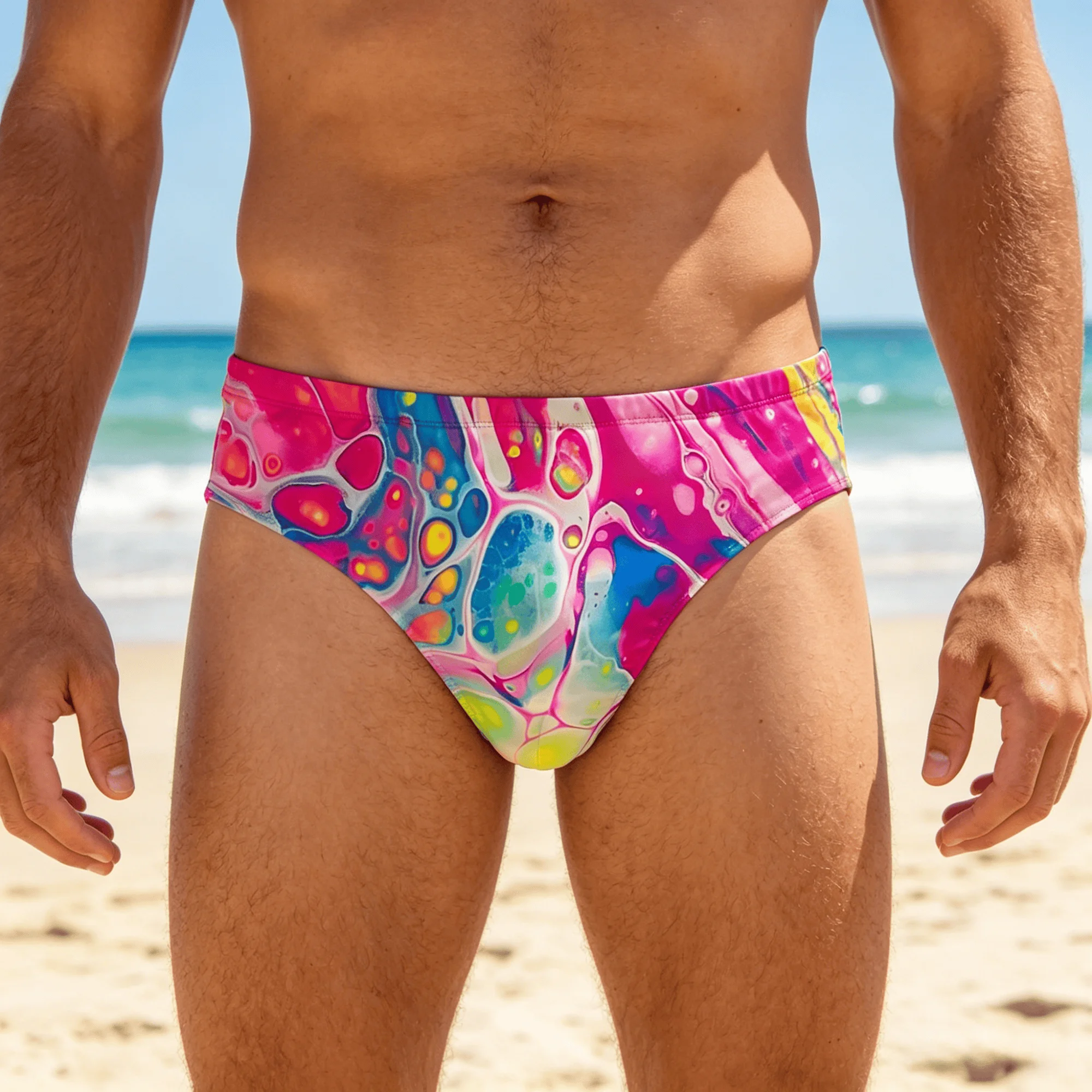 Fluid Art Print Swim Trunks Lightweight Comfortable Sexy Men's Triangle Swim Trunks Pool Party Beach Vacations Sexy Mens Bikinis
Fluid Art Print Swim Trunks Lightweight Comfortable Sexy Men's Triangle Swim Trunks Pool Party Beach Vacations Sexy Mens Bikinis