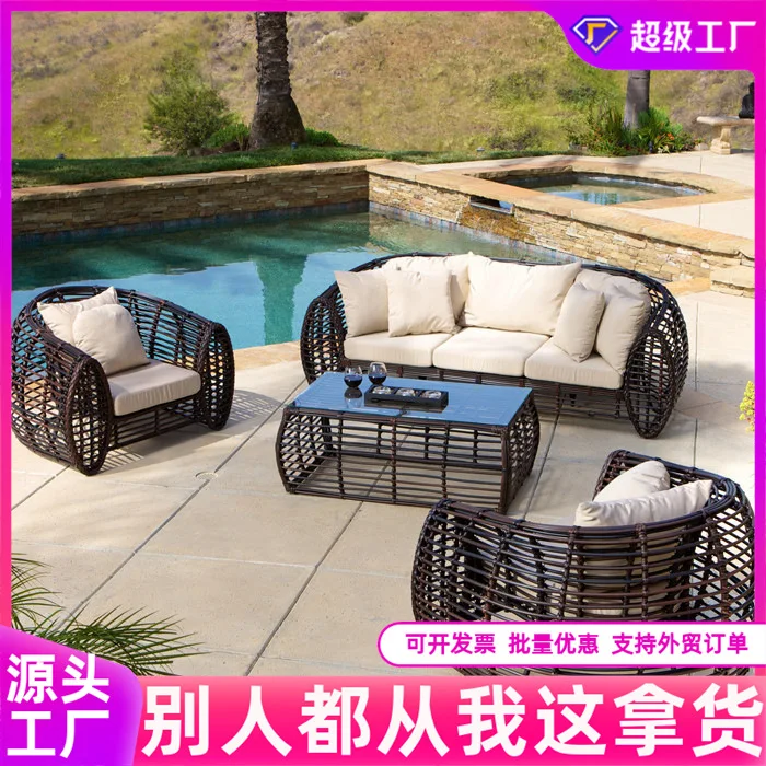 Customizable outdoor balcony courtyard rattan sofa coffee table combination
Customizable outdoor balcony courtyard rattan sofa coffee table combination