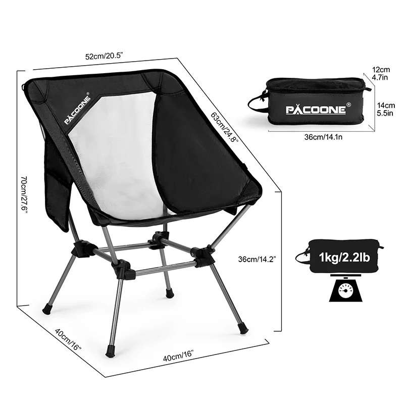 PACOONE Outdoor Camping Portable Folding Moon Chair Fishing Chair Student Sketch Beach
PACOONE Outdoor Camping Portable Folding Moon Chair Fishing Chair Student Sketch Beach