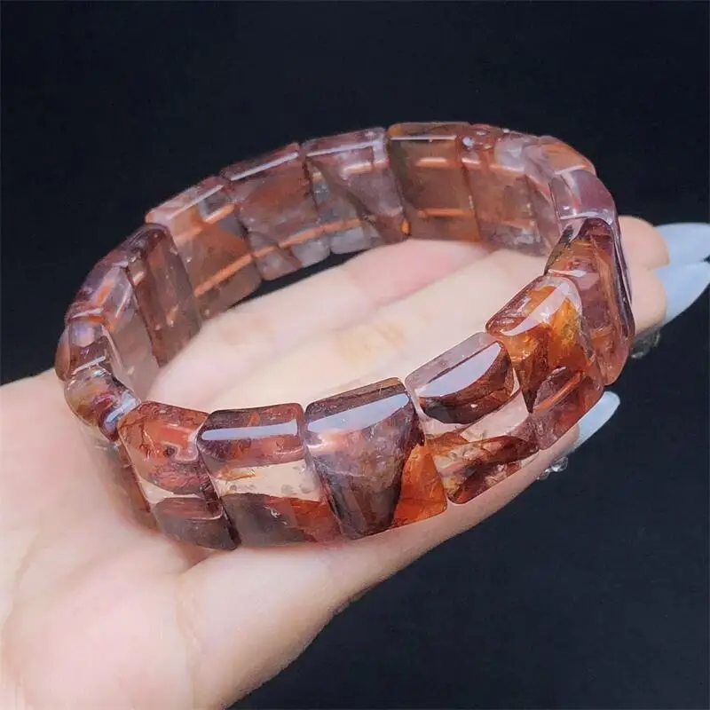 Natural Red Fire Quartz Hematoid Facet Bangle Gemstone Jewelry Bangle For Women Healing Bohemia Holiday Gift 1pcs 17-18MM
Natural Red Fire Quartz Hematoid Facet Bangle Gemstone Jewelry Bangle For Women Healing Bohemia Holiday Gift 1pcs 17-18MM