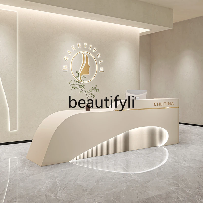 Beauty Salon Bar Counter Clothing Store Cashier Desk Company Front Desk Dental Beauty Reception Desk
Beauty Salon Bar Counter Clothing Store Cashier Desk Company Front Desk Dental Beauty Reception Desk