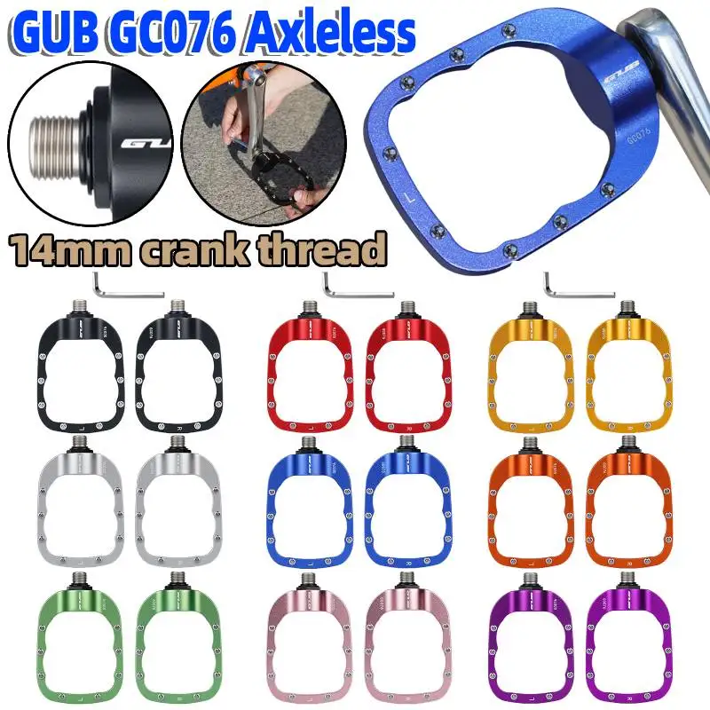 GUB GC076 Sealed Bearing Foot Rest with Anti-Slip Steel Pins 14mm Thread Crank Footrest Waterproof Bike Pedal for Road Cycling
GUB GC076 Sealed Bearing Foot Rest with Anti-Slip Steel Pins 14mm Thread Crank Footrest Waterproof Bike Pedal for Road Cycling
