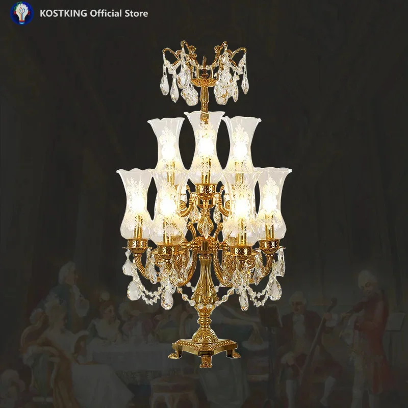 High End French Luxury Indoor Bronze Crystal Table Lamp, Ideal For Elegant European Style Living & Bedroom
High End French Luxury Indoor Bronze Crystal Table Lamp, Ideal For Elegant European Style Living & Bedroom
