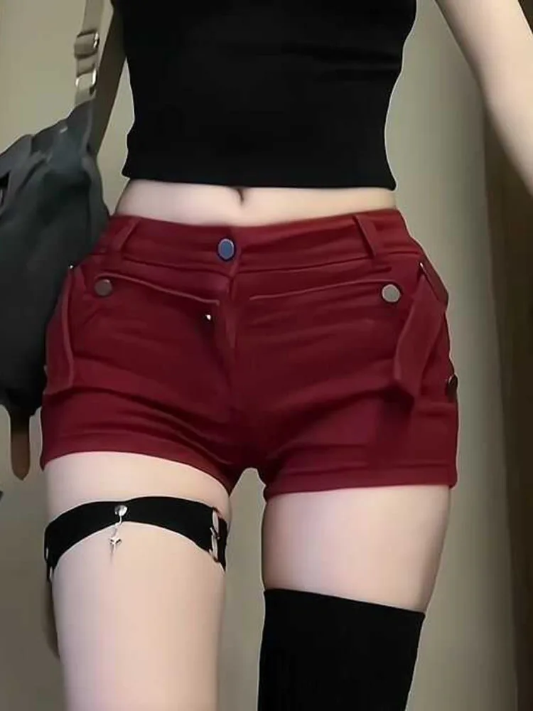 Fashion New Design Red Denim Shorts Women Sexy Slim Wrap Hip Low Waist Hot Pants Summer High Quality Y2k Gyaru Straight Jeans
Fashion New Design Red Denim Shorts Women Sexy Slim Wrap Hip Low Waist Hot Pants Summer High Quality Y2k Gyaru Straight Jeans