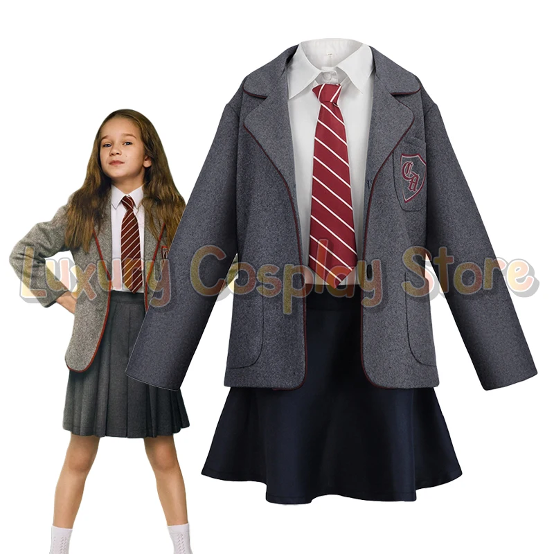 Movie Matilda Cosplay Costume Adults Kids School Uniform Suit Grey Jacket Skirt Tie Set Girls Halloween Carnival Party Outfit
Movie Matilda Cosplay Costume Adults Kids School Uniform Suit Grey Jacket Skirt Tie Set Girls Halloween Carnival Party Outfit
