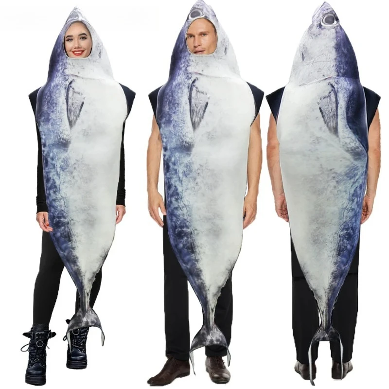 New Halloween Cosplay Costume Funny Fish Animal Clothing Carnival Theme Party Role Playing Outfitsfor Adult Women Men
New Halloween Cosplay Costume Funny Fish Animal Clothing Carnival Theme Party Role Playing Outfitsfor Adult Women Men