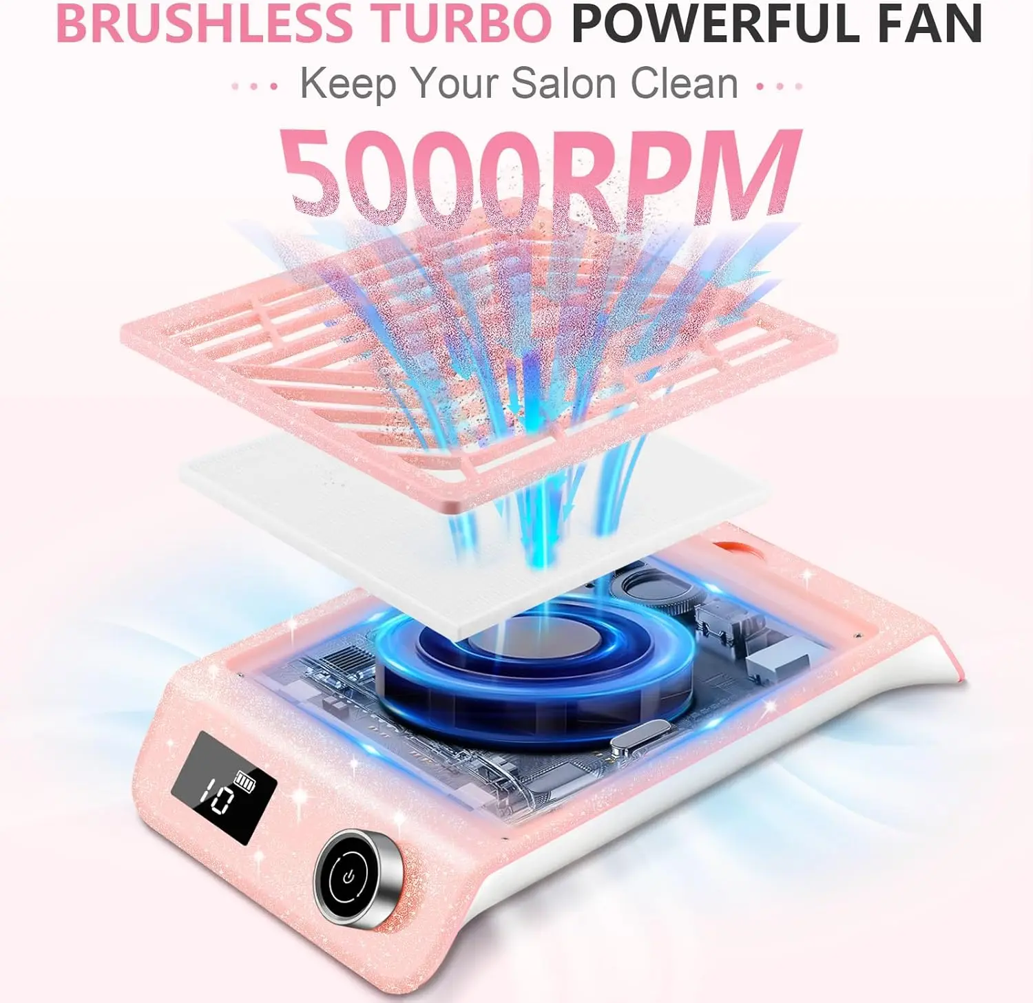 Desktop Nail Vacuum Cleaner Dust Collector Soldering Smoke Absorber Upgrade Generation Embedded Nail Table Manicure Extractor
Desktop Nail Vacuum Cleaner Dust Collector Soldering Smoke Absorber Upgrade Generation Embedded Nail Table Manicure Extractor