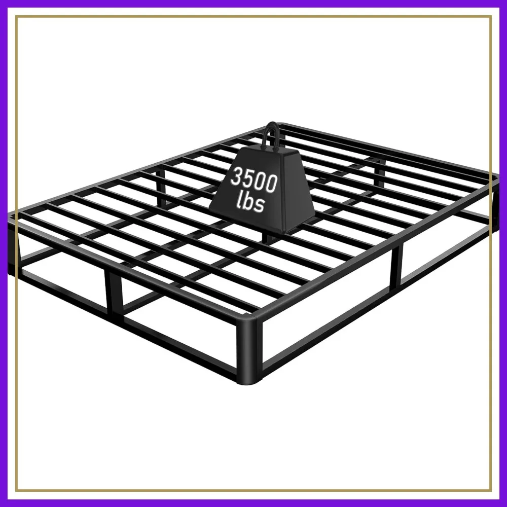 10 Inch Metal Queen Bed Frame, 3500 LBS Heavy Duty Steel Slats, No Box Spring Needed, Noise Free Easy Assembly
10 Inch Metal Queen Bed Frame, 3500 LBS Heavy Duty Steel Slats, No Box Spring Needed, Noise Free Easy Assembly