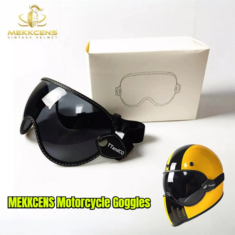 MEKKCENS Motorcycle Goggles Half Face Helmets Bubble Visor Motorbike Riding Anti-UV Windshield Open Face Helmet Lens
MEKKCENS Motorcycle Goggles Half Face Helmets Bubble Visor Motorbike Riding Anti-UV Windshield Open Face Helmet Lens