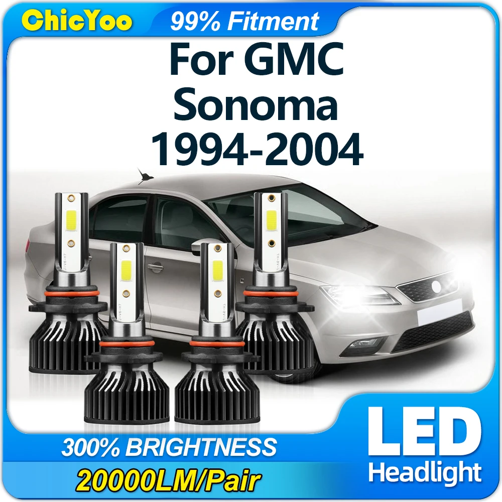 Светодиодные лампы для автомобильных фар 40000LM Plug&Play Turbo, автолампы 12 В 6000 К, белые для GMC Sonoma 1994-1999 2000 2001 2002 2003 2004
Светодиодные лампы для автомобильных фар 40000LM Plug&Play Turbo, автолампы 12 В 6000 К, белые для GMC Sonoma 1994-1999 2000 2001 2002 2003 2004