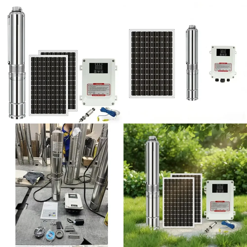 Heavy 4 Inch DC Brushless Stainless Steel Solar Deep Well Pump High Lift Submersible Agricultural Irrigation Water
Heavy 4 Inch DC Brushless Stainless Steel Solar Deep Well Pump High Lift Submersible Agricultural Irrigation Water
