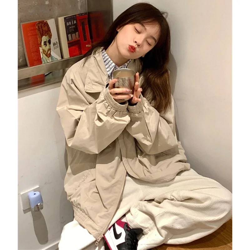 Baseball Jackets Light Blue Womens Demi-Season Niche Performance Y2K Snap-Button Pockets Breathable Lady Button-Down Boyfriend
Baseball Jackets Light Blue Womens Demi-Season Niche Performance Y2K Snap-Button Pockets Breathable Lady Button-Down Boyfriend