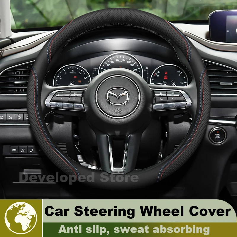 Car Steering Wheel Cover For Mazda CX-30 CX 30 Skyactiv X/G 2026-2020 Leather Round Auto Steering Wheel Mazda CX 30 Accessories
Car Steering Wheel Cover For Mazda CX-30 CX 30 Skyactiv X/G 2026-2020 Leather Round Auto Steering Wheel Mazda CX 30 Accessories