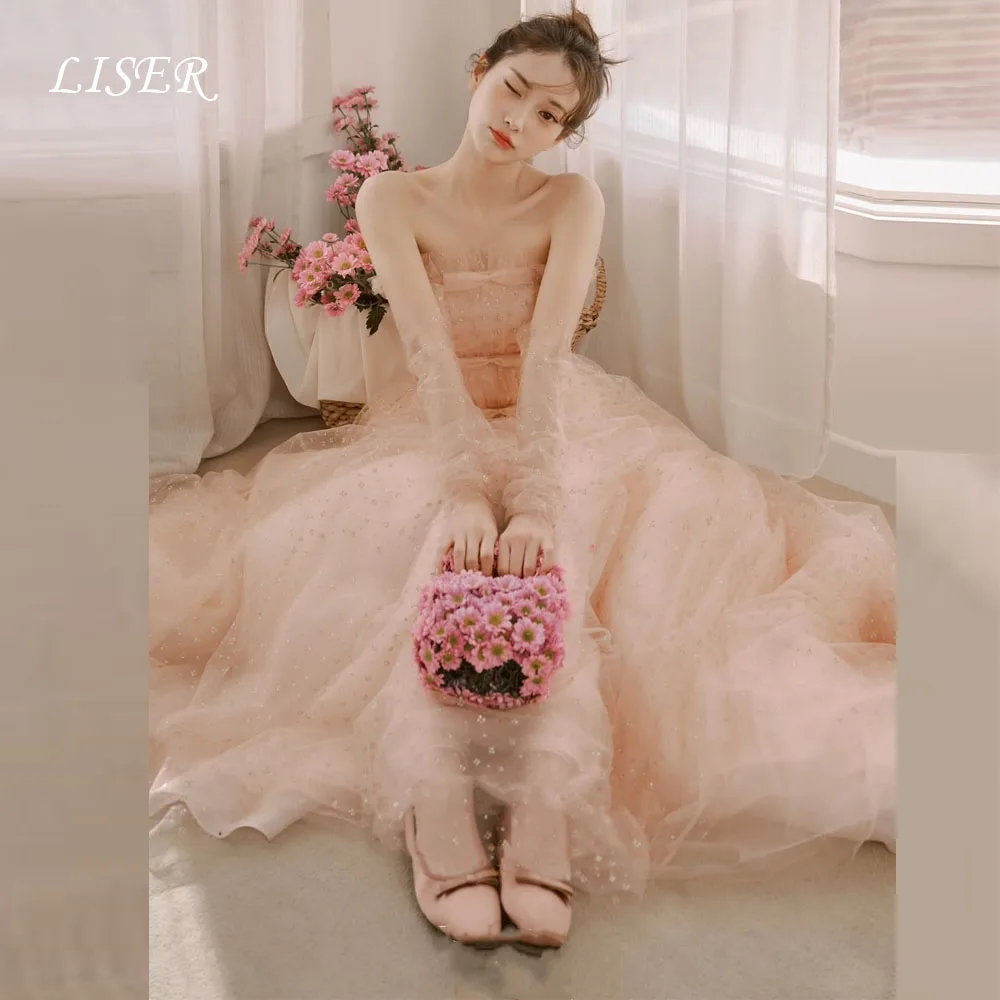 Liser Customized Pink Korean Long Prom Bridal Bow Wedding Evening Dresses Reception Strapless Princess A Line Garden Wedding
Liser Customized Pink Korean Long Prom Bridal Bow Wedding Evening Dresses Reception Strapless Princess A Line Garden Wedding