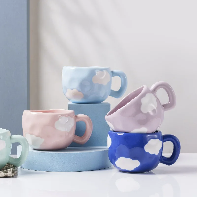 300ML Creative Hand Pinched Irregular Flower Ceramic mug Handmade Coffee Cup Breakfast Milk Afternoon tea cups Korean Style Mugs
300ML Creative Hand Pinched Irregular Flower Ceramic mug Handmade Coffee Cup Breakfast Milk Afternoon tea cups Korean Style Mugs