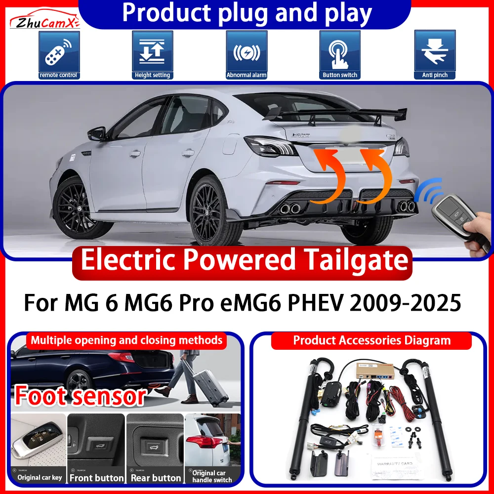 ZhuCamX Electric Powered Tailgate for MG 6 MG6 Pro eMG6 PHEV 2009-2025 suite anti pinch Smart Intelligent Control Gate Lift Kit
ZhuCamX Electric Powered Tailgate for MG 6 MG6 Pro eMG6 PHEV 2009-2025 suite anti pinch Smart Intelligent Control Gate Lift Kit