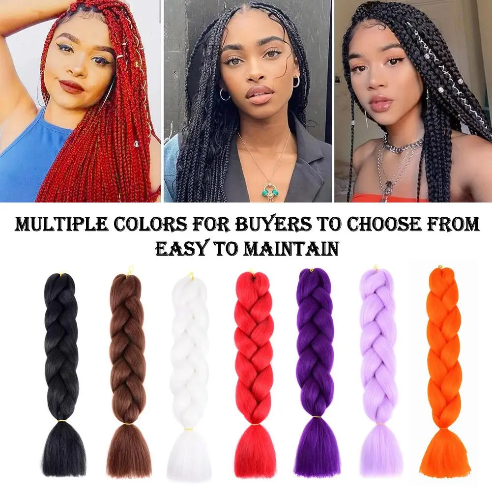 Jumbo Braids for Women, Single Color Synthetic Dreadlock Extensions, Lightweight & Pre-stretched for Easy Styling
Jumbo Braids for Women, Single Color Synthetic Dreadlock Extensions, Lightweight & Pre-stretched for Easy Styling