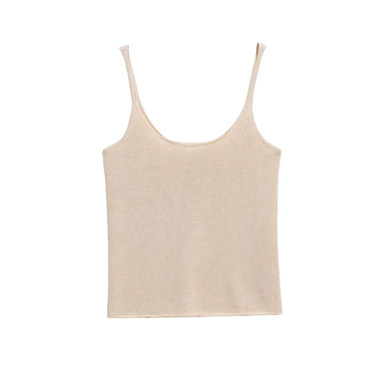 Women's Summer Knitted Sleeveless Camisole Slim Fit Sexy Top Bottoming Shirt Knitted Fabric Vest for Casual Wear
Women's Summer Knitted Sleeveless Camisole Slim Fit Sexy Top Bottoming Shirt Knitted Fabric Vest for Casual Wear