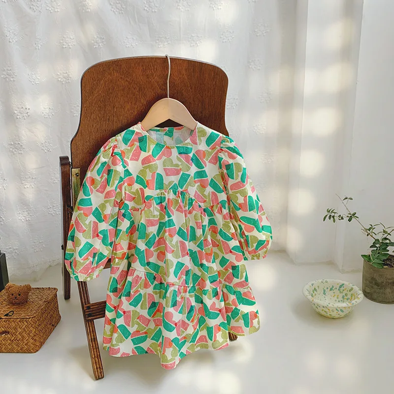 Irregular Design round Neck Long Sleeve Girl Dress2024Autumn Pure Cotton Floral Children Skirt Fashion
Irregular Design round Neck Long Sleeve Girl Dress2024Autumn Pure Cotton Floral Children Skirt Fashion
