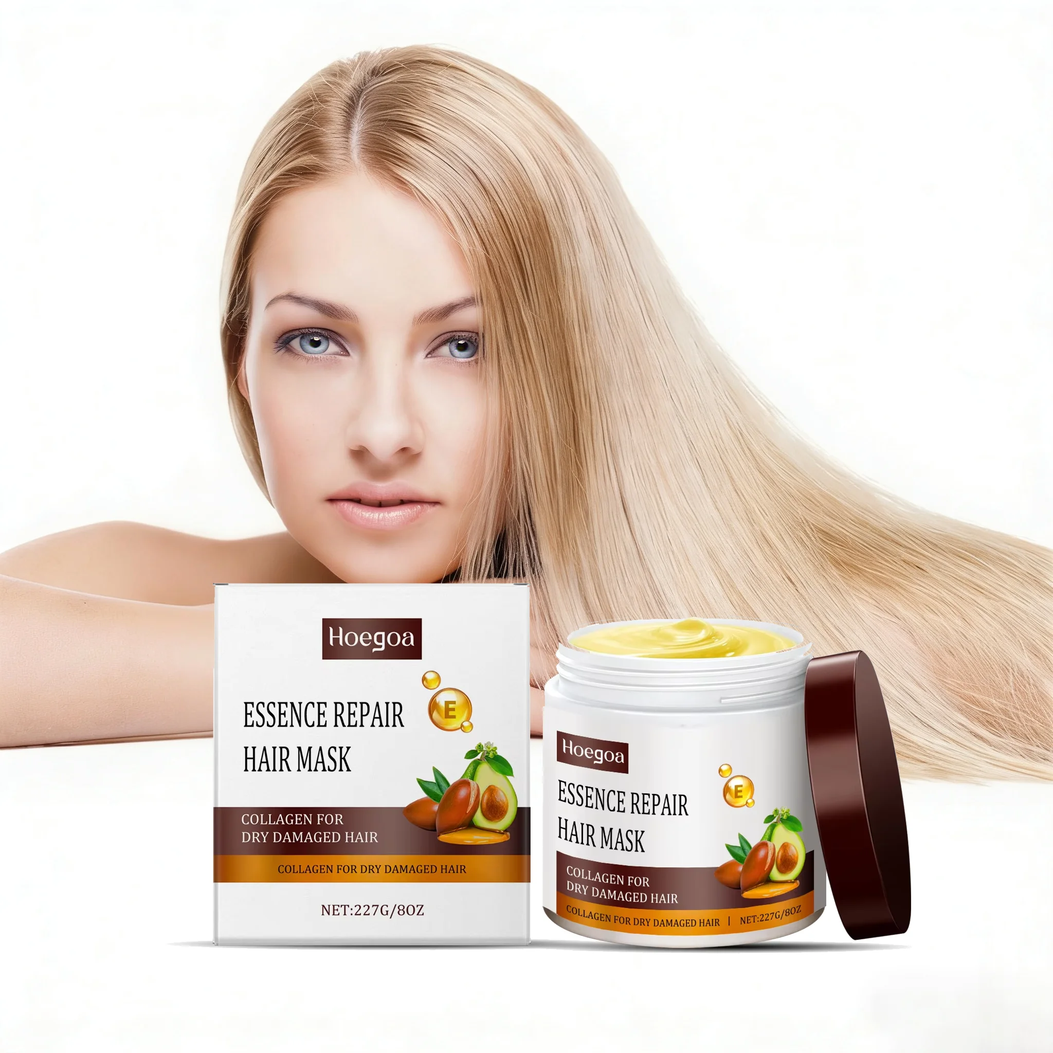 Collagen Hair Mask Deep Repair Conditioning Improve Dry Damaged Hair Prevent Split Ends Nourishing Soft Strengthening Hair Mask
Collagen Hair Mask Deep Repair Conditioning Improve Dry Damaged Hair Prevent Split Ends Nourishing Soft Strengthening Hair Mask