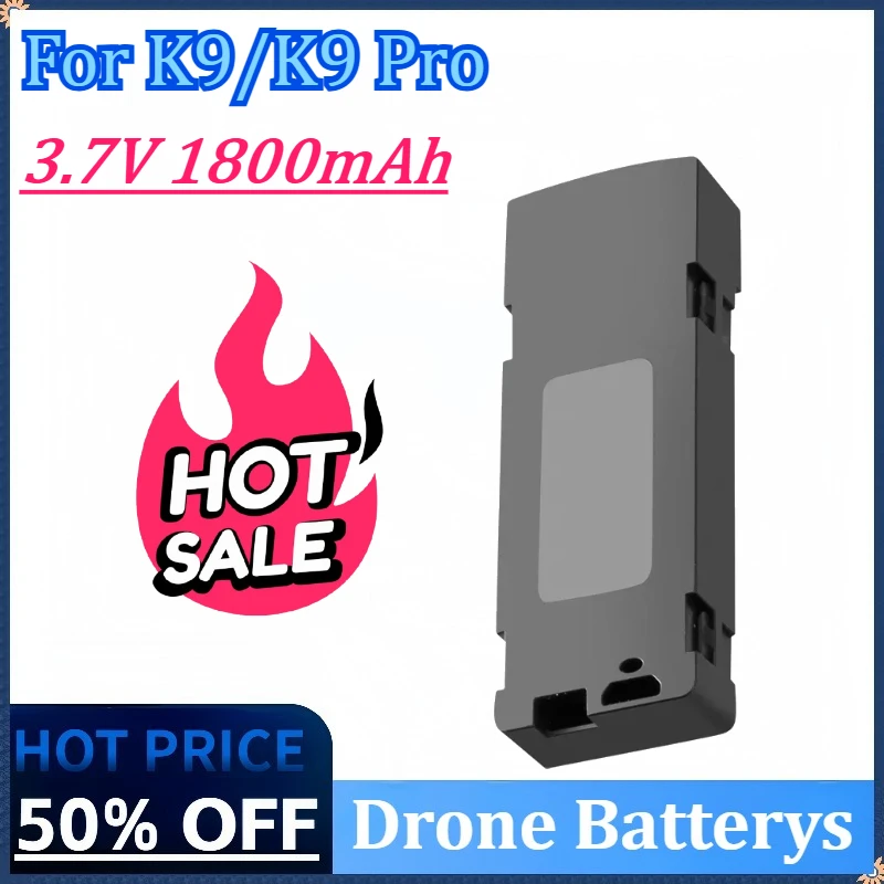 Newly Upgraded 3.7V 1800mAh Drone Battery For K9/K9 Pro Mini Drone Accessories Parts High Quality Rechargeable Battery
Newly Upgraded 3.7V 1800mAh Drone Battery For K9/K9 Pro Mini Drone Accessories Parts High Quality Rechargeable Battery