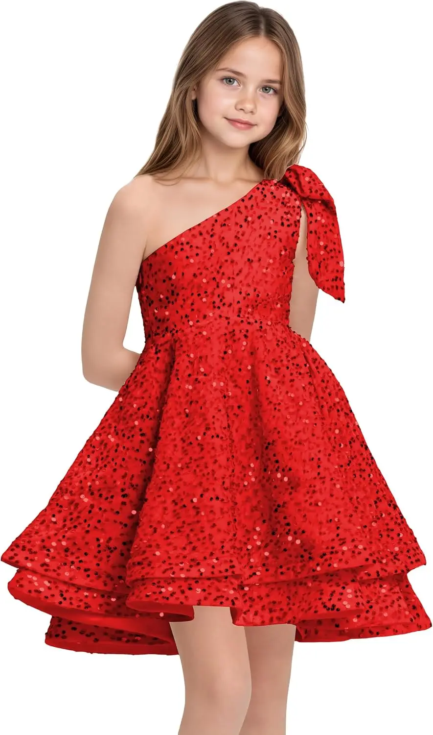 Sequins Flower Girl Dresses Short - One Shoulder Princess Pageant Dress Kids A Line Communion Formal Party Evening Gown
Sequins Flower Girl Dresses Short - One Shoulder Princess Pageant Dress Kids A Line Communion Formal Party Evening Gown