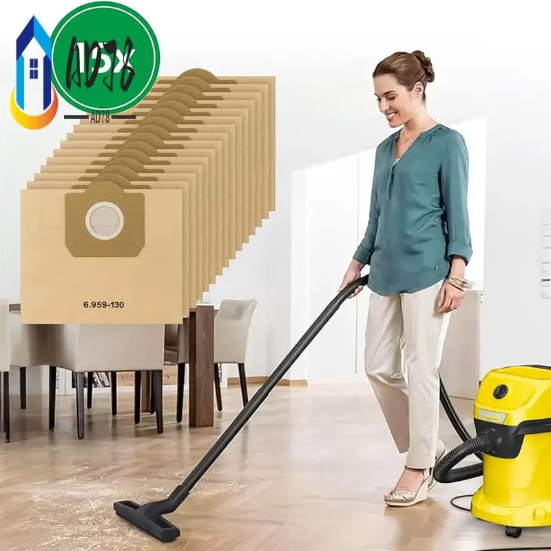 AD78-15 упаковка мешков для пылесоса Karcher 6.959-130.0, бумажные фильтрующие мешки для пылесоса Karcher, WD3 1629 MV3 Premium
AD78-15 упаковка мешков для пылесоса Karcher 6.959-130.0, бумажные фильтрующие мешки для пылесоса Karcher, WD3 1629 MV3 Premium