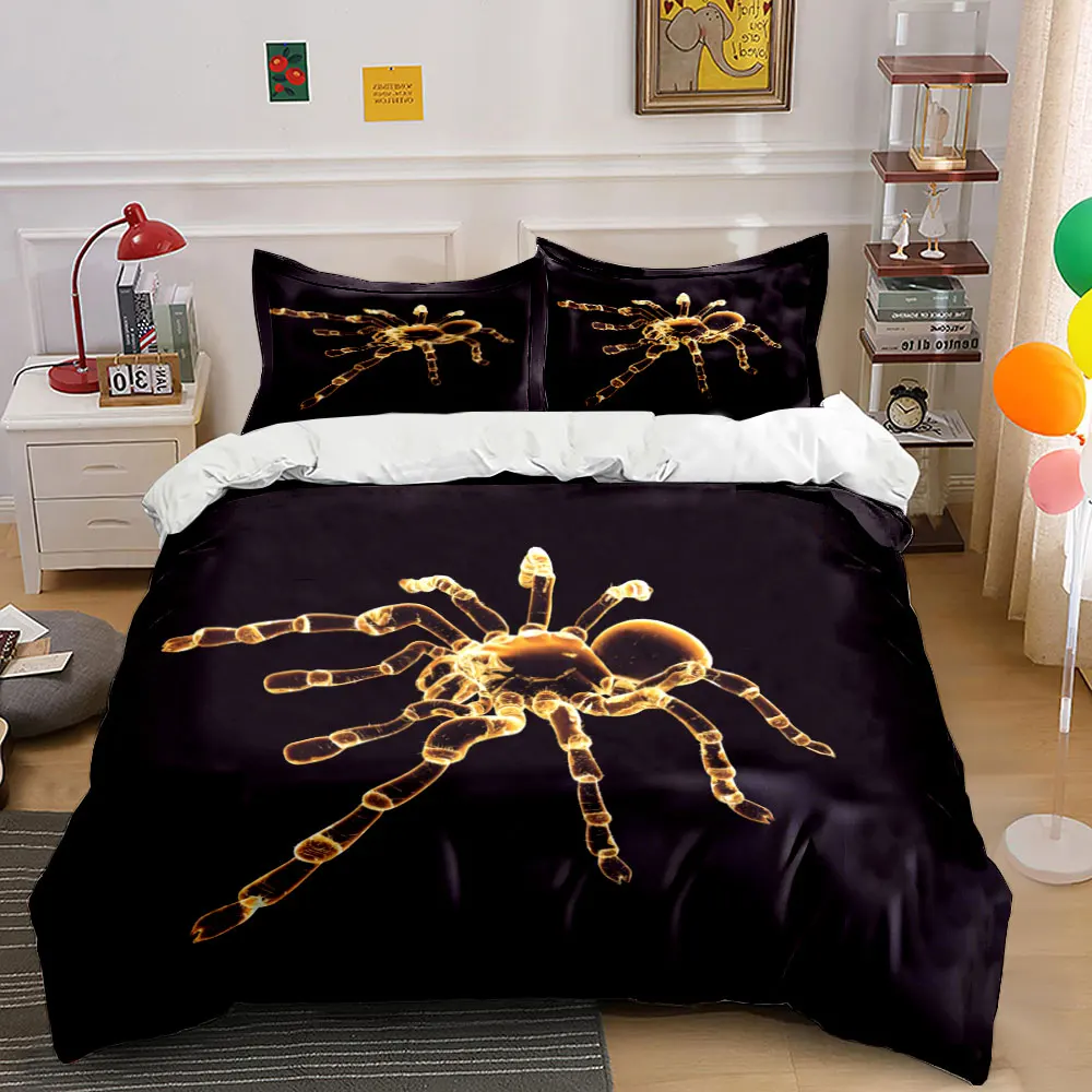 "Spider Decor Set for Halloween" Multiple sizes kid's and adults' bedroom Exquisite 3PC bedding set, gift
"Spider Decor Set for Halloween" Multiple sizes kid's and adults' bedroom Exquisite 3PC bedding set, gift