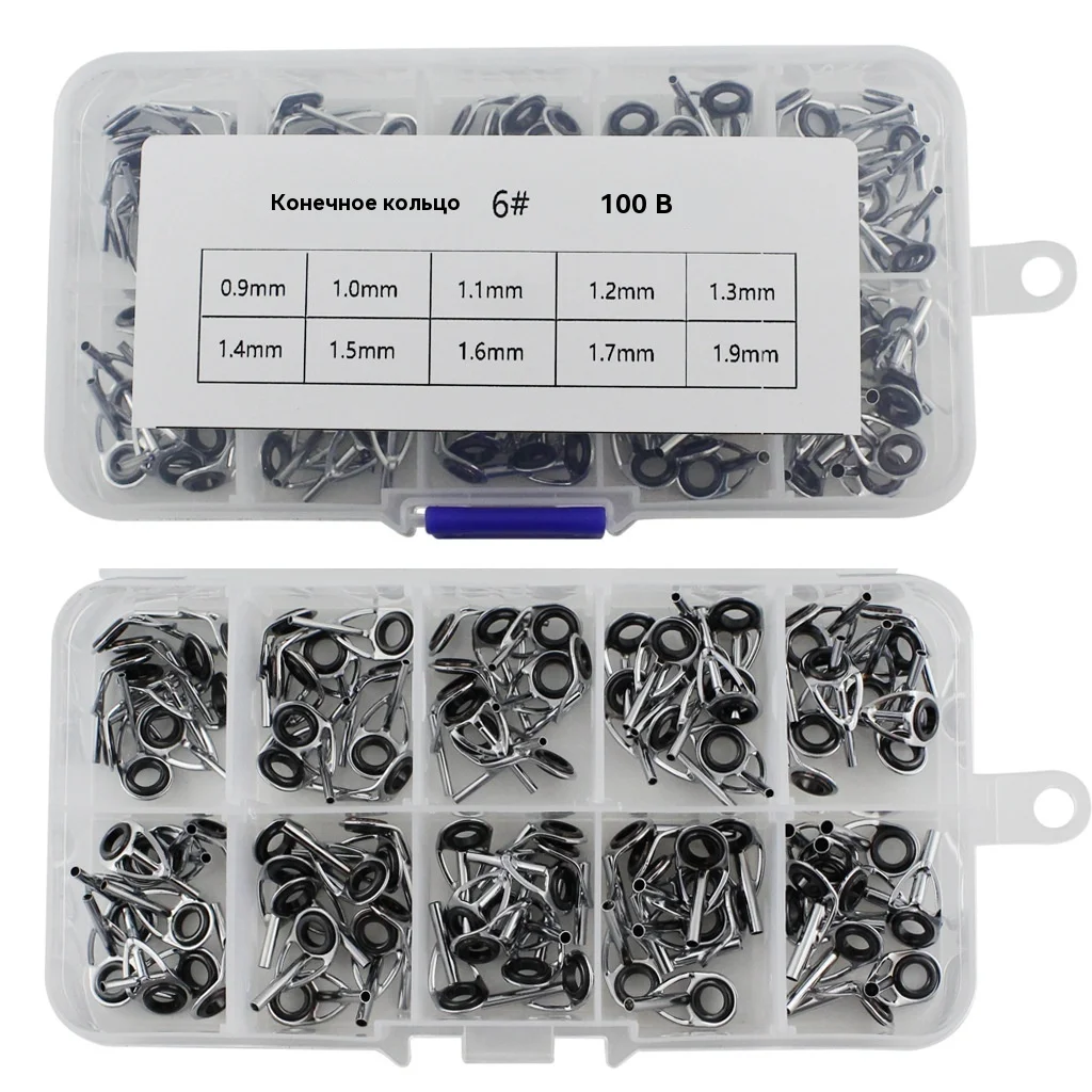 100-Pcs Jigging Rod Guide Ring Set, Ceramic Guide Eyes Kit, Boxed Fishing Rod Accessories for Cross-border Fishing
100-Pcs Jigging Rod Guide Ring Set, Ceramic Guide Eyes Kit, Boxed Fishing Rod Accessories for Cross-border Fishing