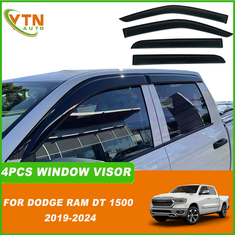For Dodge Ram DT 1500 2019 2020 2021 2022 2023 2024 Window Trim Accessories Weathershields Wind Rain Guard Shades
For Dodge Ram DT 1500 2019 2020 2021 2022 2023 2024 Window Trim Accessories Weathershields Wind Rain Guard Shades