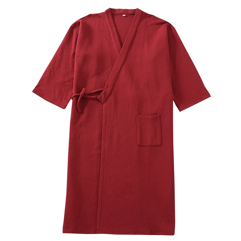 Autumn And Winter men's Cotton Kimono Robe Pure Cotton Air Layer Robe Bathrobe Thick Pajamas Large Size Home Wear
Autumn And Winter men's Cotton Kimono Robe Pure Cotton Air Layer Robe Bathrobe Thick Pajamas Large Size Home Wear