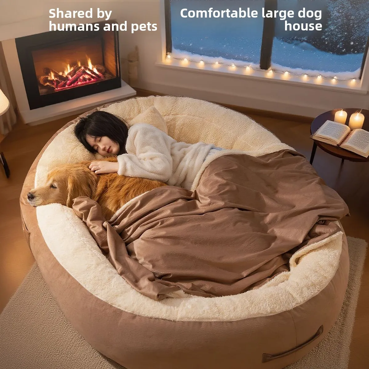 Extra Large Dog Bed Winter Warm Pet Sofa for Humans Cats and Dogs to Lounge
Extra Large Dog Bed Winter Warm Pet Sofa for Humans Cats and Dogs to Lounge